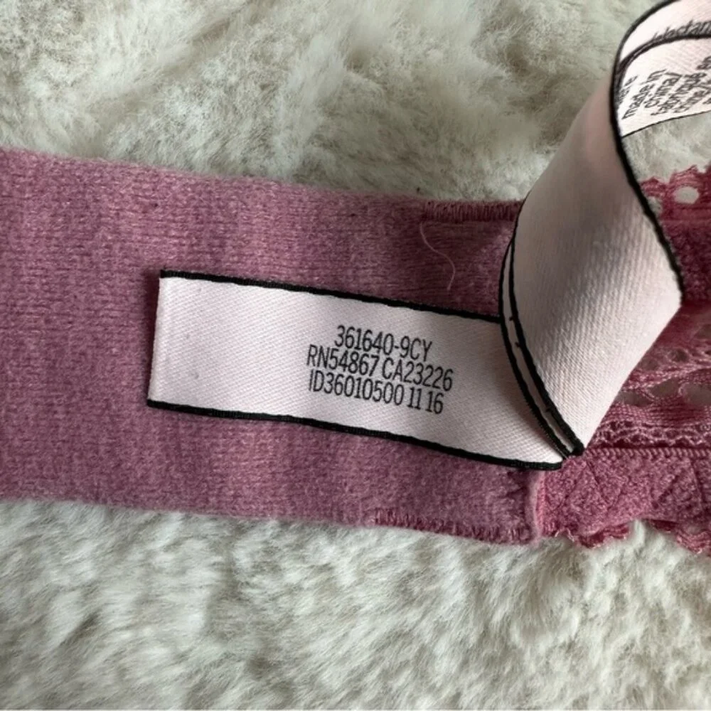 Victoria's Secret | Mauve Lace Bralette Halter long line | Size Medium